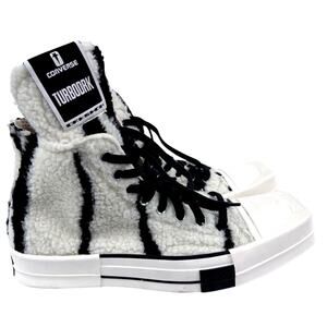 Converse x Rick Owens TURBODRK Chuck 70 Shearling BWOB Sz 9